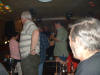 Barabara helps Mick, the winner helps himself, Daves lost his mike and the big guy at the front's just lost his pants..